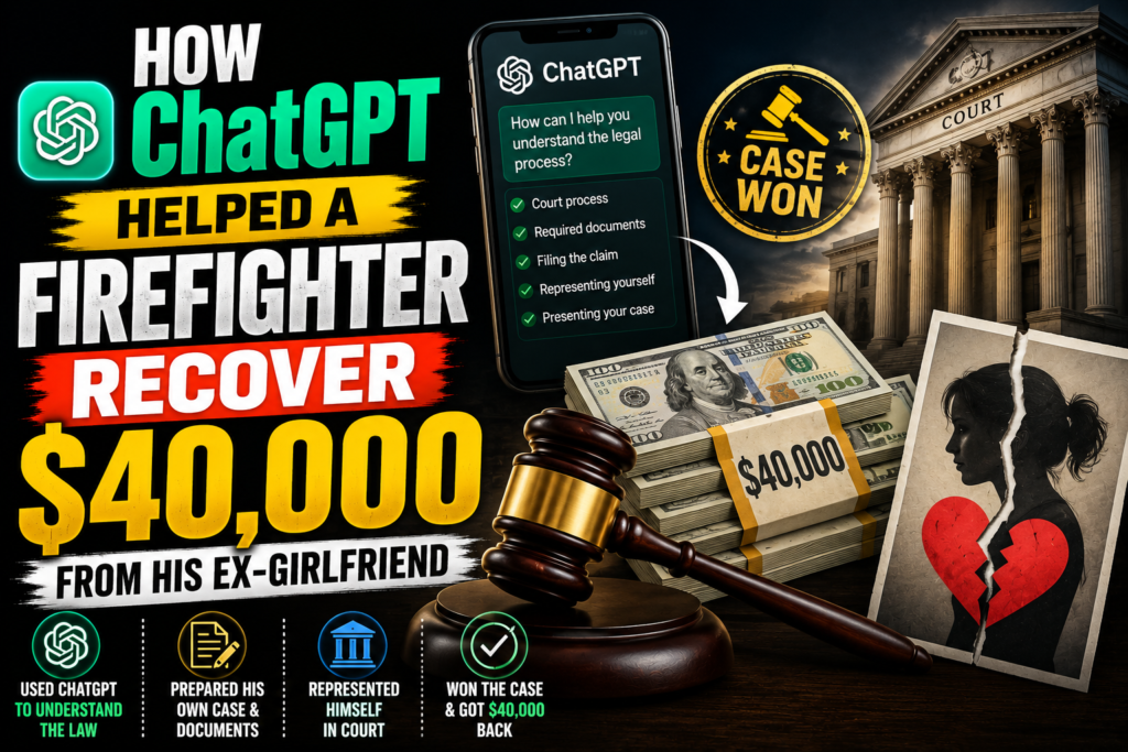 How ChatGPT Helped a Firefighter Recover $40,000 From His Ex-Girlfriend