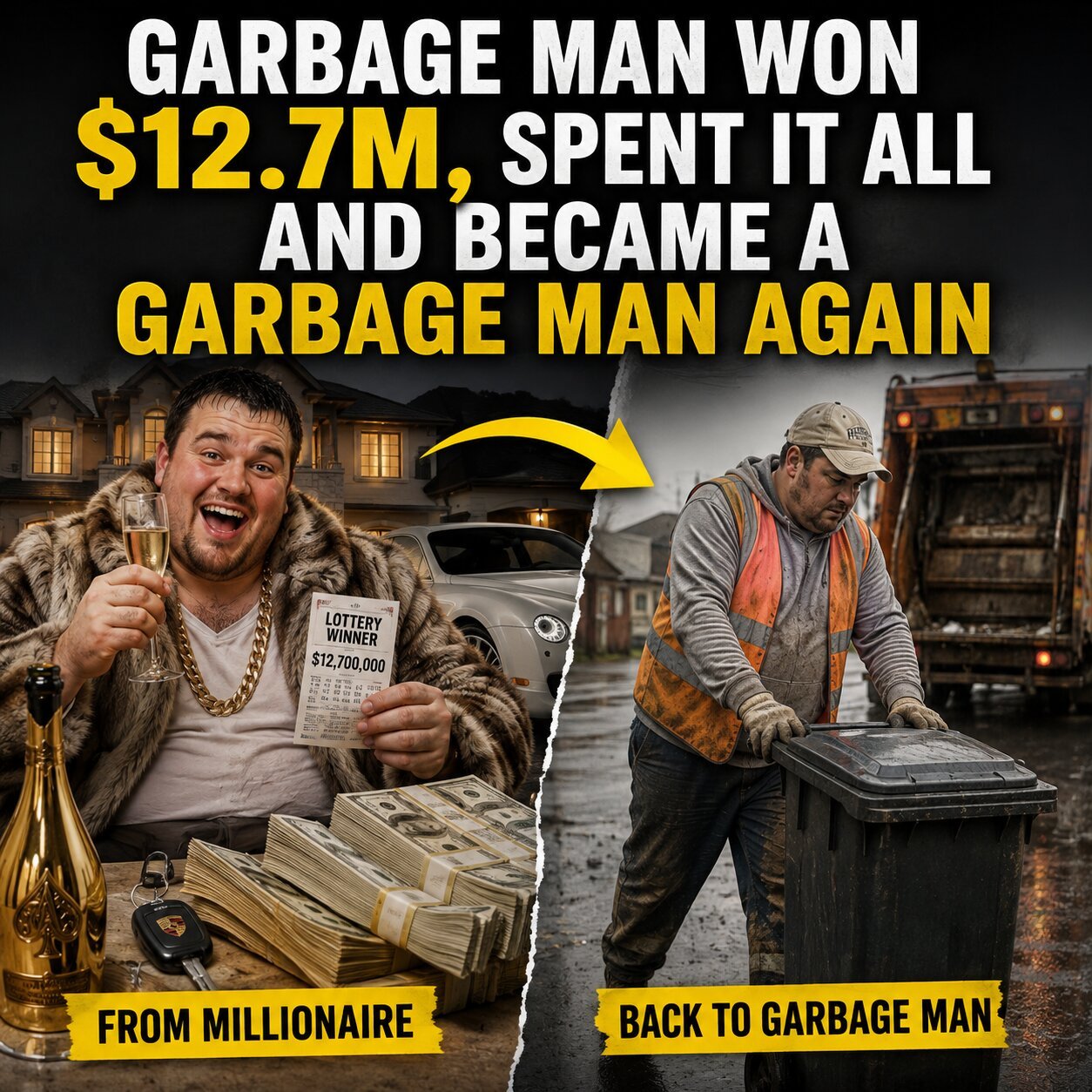 Garbage Man Won $12.7M, Spent It All and Became a Garbage Man Again