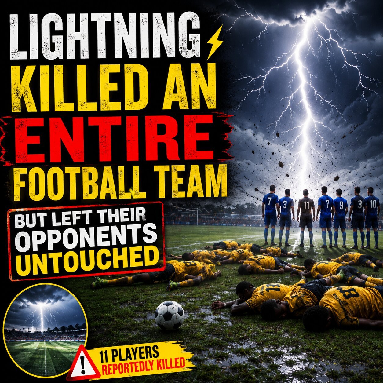Lightning Killed an Entire Football Team But Left Their Opponents Untouched