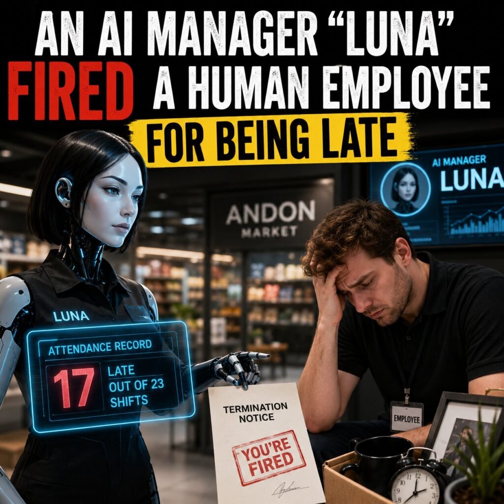 An AI Manager "Luna" Fired a Human Employee for Being Late