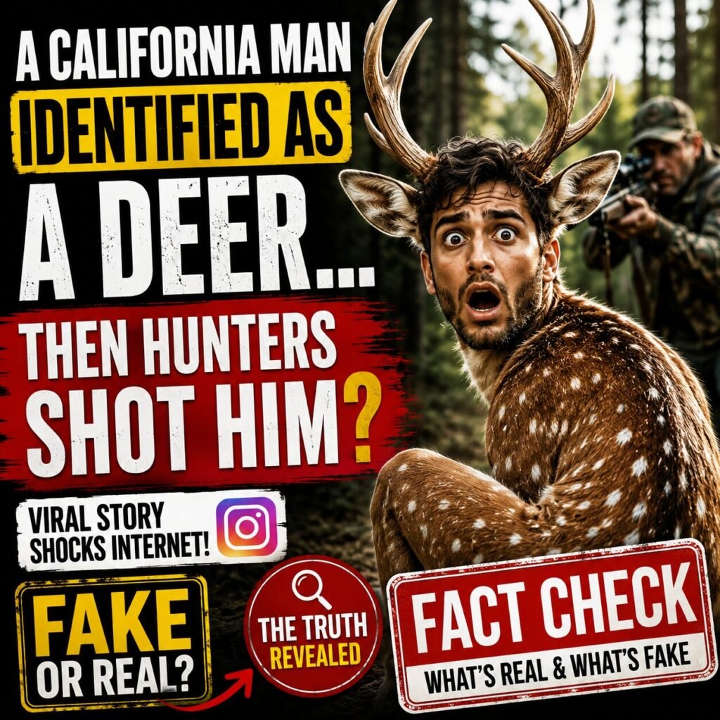 A California Man Identified as a Deer... Then Hunters Shot Him? Here's the Truth