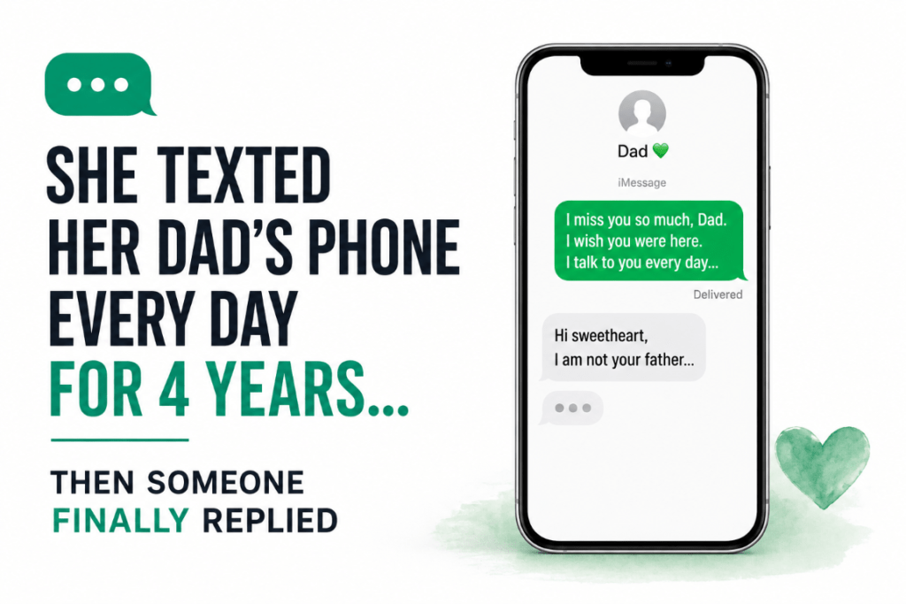 She Texted Her Late Father's Phone Every Day for 4 Years, One Day She Finally Received Reply