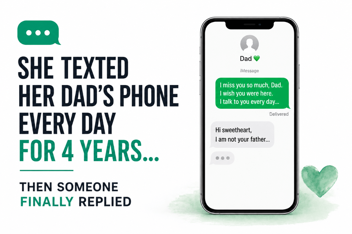 She Texted Her Late Father's Phone Every Day for 4 Years, One Day She Finally Received Reply