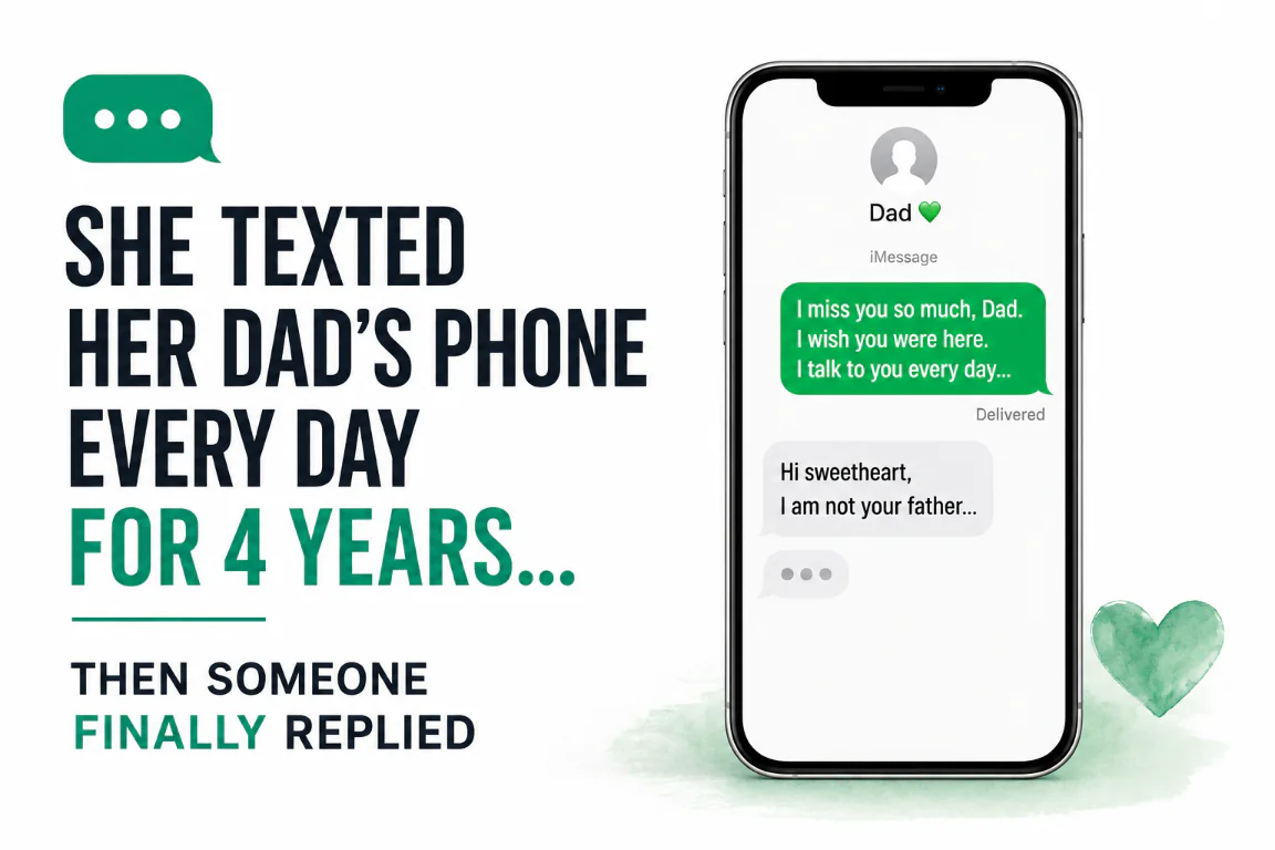 She Texted Her Late Father's Phone Every Day for 4 Years, One Day She Finally Received Reply